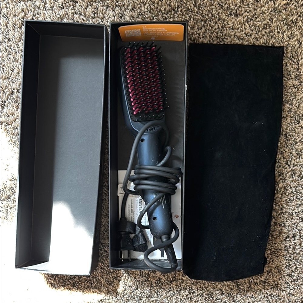 straightener brush